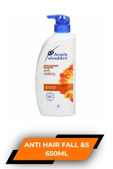 H&s Anti Hair Fall Shampoo 650ml